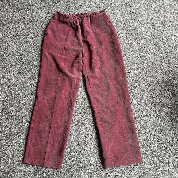 American Sweetheart Pants - AMERICAN SWEETHEART Women's Size 14 Mauve Elastic Waist Corduroy Pull‎ On Pants
